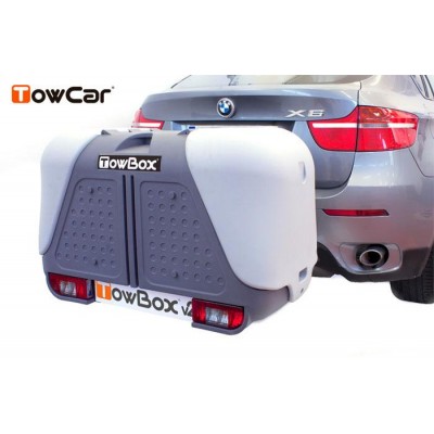 TowCar TowBox V2 Dog šedý, na tažné zařízení