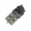 LED žárovka 12V s paticí T20 (3157) bílá, 16LED/3SMD