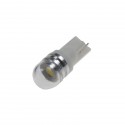 LED žárovka 12V T10 bílá, 1LED/3SMD s čočkou