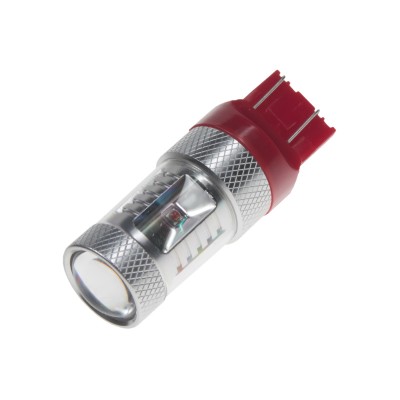 CREE LED T20 (7443) 12-24V, 30W (6x5W) červená