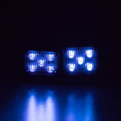 x PREDATOR LED vnitřní, 12V, 10x LED 1W, modrý
