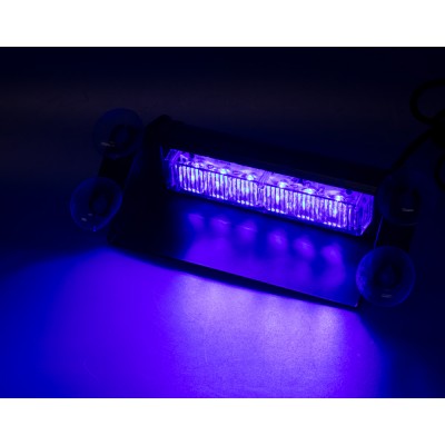 PREDATOR LED vnitřní, 6x3W, 12-24V, modrý, 210mm, CE