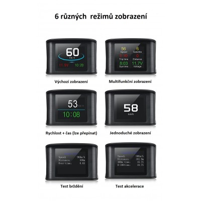 Palubní DISPLEJ  2,6" LCD, GPS