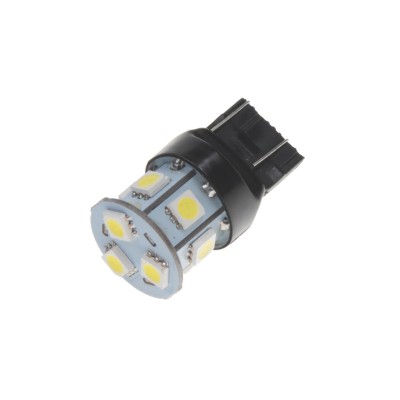 LED žárovka 12V s paticí T20 (7443) bílá, 5LED/3SMD