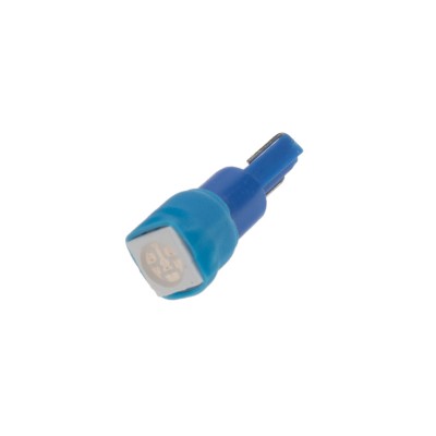 LED žárovka 12V s paticí T5 modrá, 1LED/3SMD