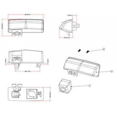 Kamera formát PAL/NTSC do vozu Toyota Prius 2012-, RAV 4 2013-