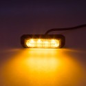 SLIM výstražné LED světlo vnější, oranžové, 12-24V, ECE R65