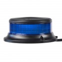 LED maják, 12-24V, 18x1W modrý, pevná montáž, ECE R65