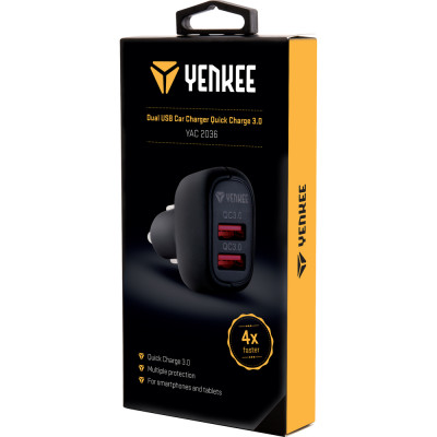 YENKEE YAC 2036 USB autonabíječka QC 3.0