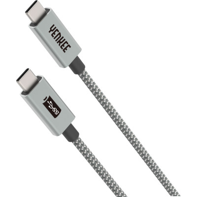 YENKEE YCU 322 GY 2m kabel USB C -USB C, USB 3.1, Gen.1