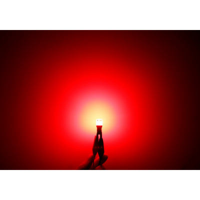 LED T10 červená, 12V, 13LED/4014SMD