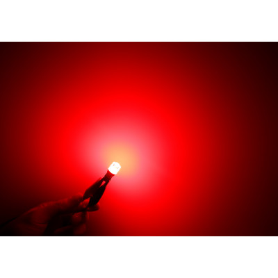 LED T10 červená, 12V, 13LED/4014SMD