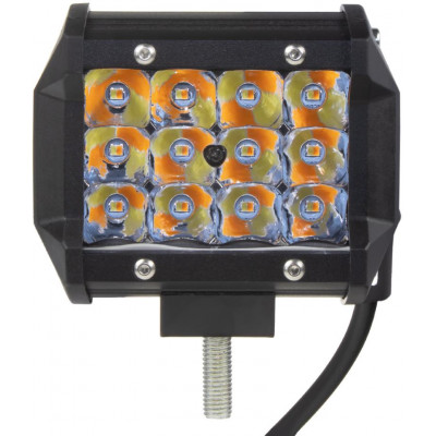 LED světlo hranaté, bílá + oranžová, 36W, 95x79x65mm