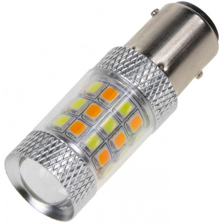 LED BAY15d (dvouvlákno) dual color, 12V, 42LED/2835SMD