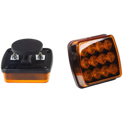 LED výstražné světlo, oranžové, ECE R65, set 2ks