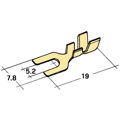 kabelová vidlička  Ø 5,2mm