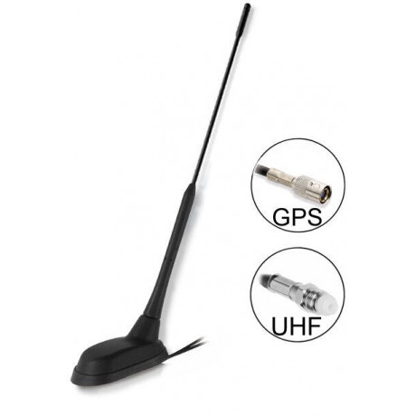 UHF+GPS střešní anténa 60°