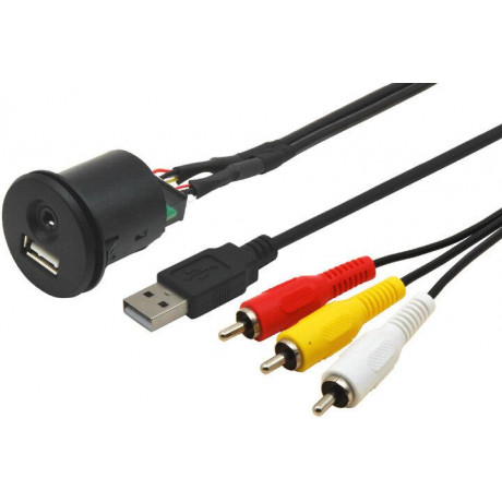 USB / JACK 4pól. prodlužovací kabel