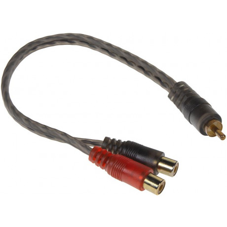 RCA Y audio kabel, 1x samec, 2x samice