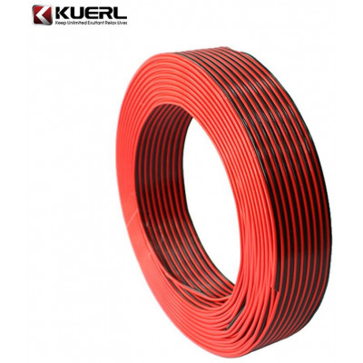 Kabel 2x1,5 mm, černočervený, 50 m bal