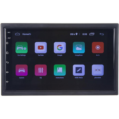 2DIN autorádio s 7" LCD, Android 10, WI-FI, GPS, Mirror link, Bluetooth, 2x USB