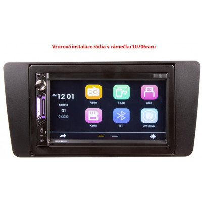 2DIN autorádio s 6,9" LCD, Carplay, Android Auto, Mirror link, Carplay, Bluetooth, USB, microSD