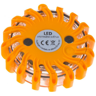 LED výstražné světlo 16LED, oranžové