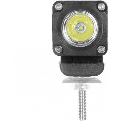 LED světlo mini čtvercové, 1x10W, 36x36mm, bodový paprsek, ECE R10