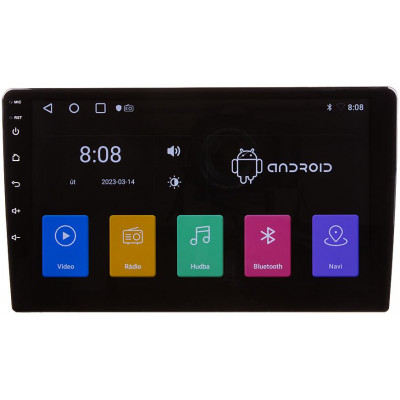 Autorádio s 9" LCD, OS Android, WI-FI, GPS, Carplay, Bluetooth, 2x USB
