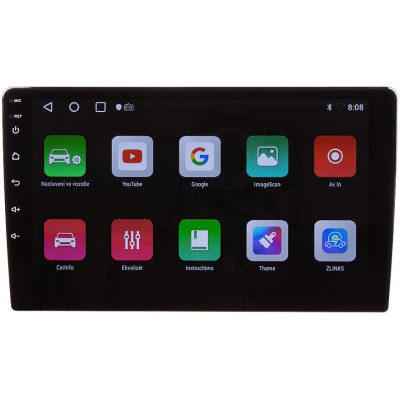 Autorádio s 9" LCD, OS Android, WI-FI, GPS, Carplay, Bluetooth, 2x USB