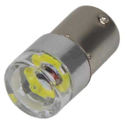 LED žárovka 12V s paticí BA15S bílá, COB LED