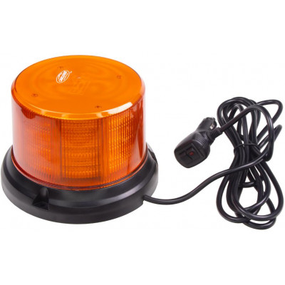 LED maják, 12-24V, 96x0,5W, oranžový, magnet, ECE R65 R10