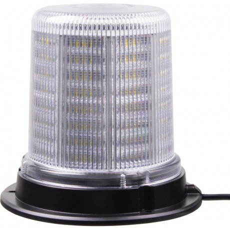 LED maják, 12-24V, 128x1,5W bílý, pevná montáž, ECE R10