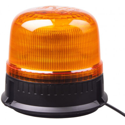 LED maják, 12-24V, 24xLED oranžový, magnet, ECE R65