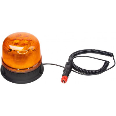 LED maják, 12-24V, 24xLED oranžový, magnet, ECE R65