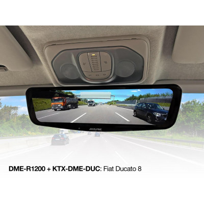 ALPINE Installation Kit to Fit a DME-R1200 Digital Mirror in a Fiat Ducato KTX-DME-DUC