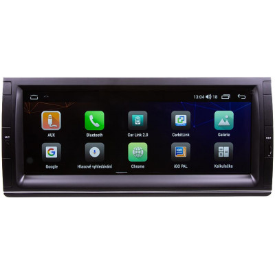 Autorádio pro BMW E39, E53, X5, M5  10,25" LCD, Android, WI-FI, GPS, CarPlay, Bluetooth, 4G, 2x USB