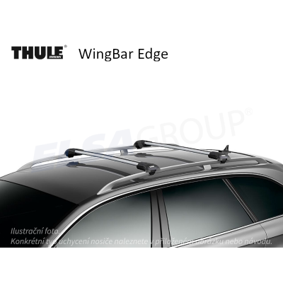Střešní nosič VW T-Roc 17- WingBar Edge, Thule TH720400-721200-721300