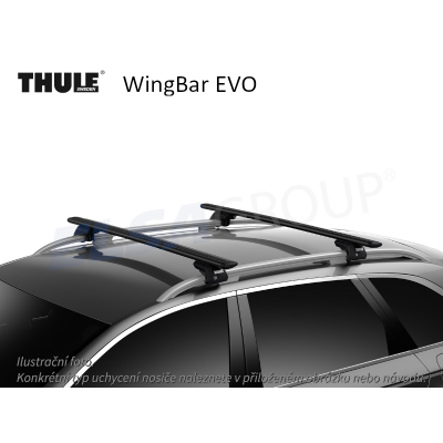 Střešní nosič VW Up Cross 11- WingBar EVO, Thule TH710410-711220