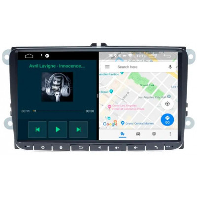 Autorádio pro VW, Škoda s 9" LCD, OS Android, WI-FI, GPS, CarPlay, Bluetooth, 2x USB, 4G