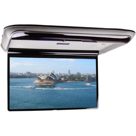 Stropní LCD monitor 13,98" s OS. Android USB/HDMI/IR/FM, dálkové ovládání se snímačem pohybu, šedá