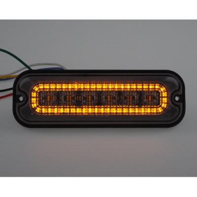 Boční oranžové obrysové LED světlo s výstražným oranžovým světlem, 12-24V, ECE R65