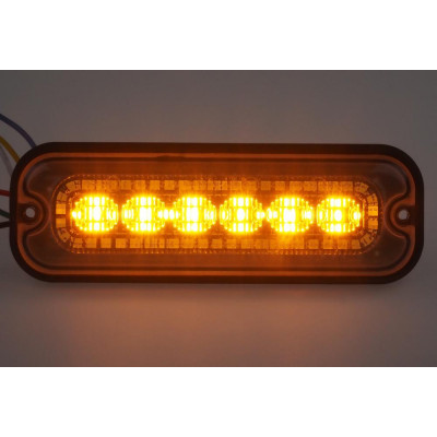 Přední bílé obrysové LED světlo s výstražným oranžovým světlem, 12-24V, ECE R65