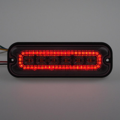 Zadní červené obrysové LED světlo s výstražným oranžovým světlem, 12-24V, ECE R65